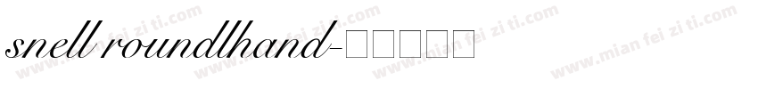 snell roundlhand字体转换
